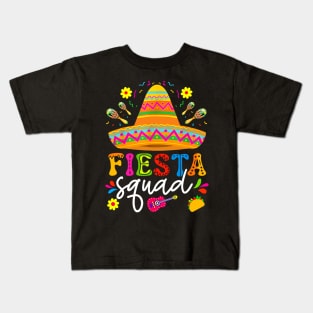 Cinco de Mayo Fiesta Squad Family Matching Group Adults Kids Kids T-Shirt